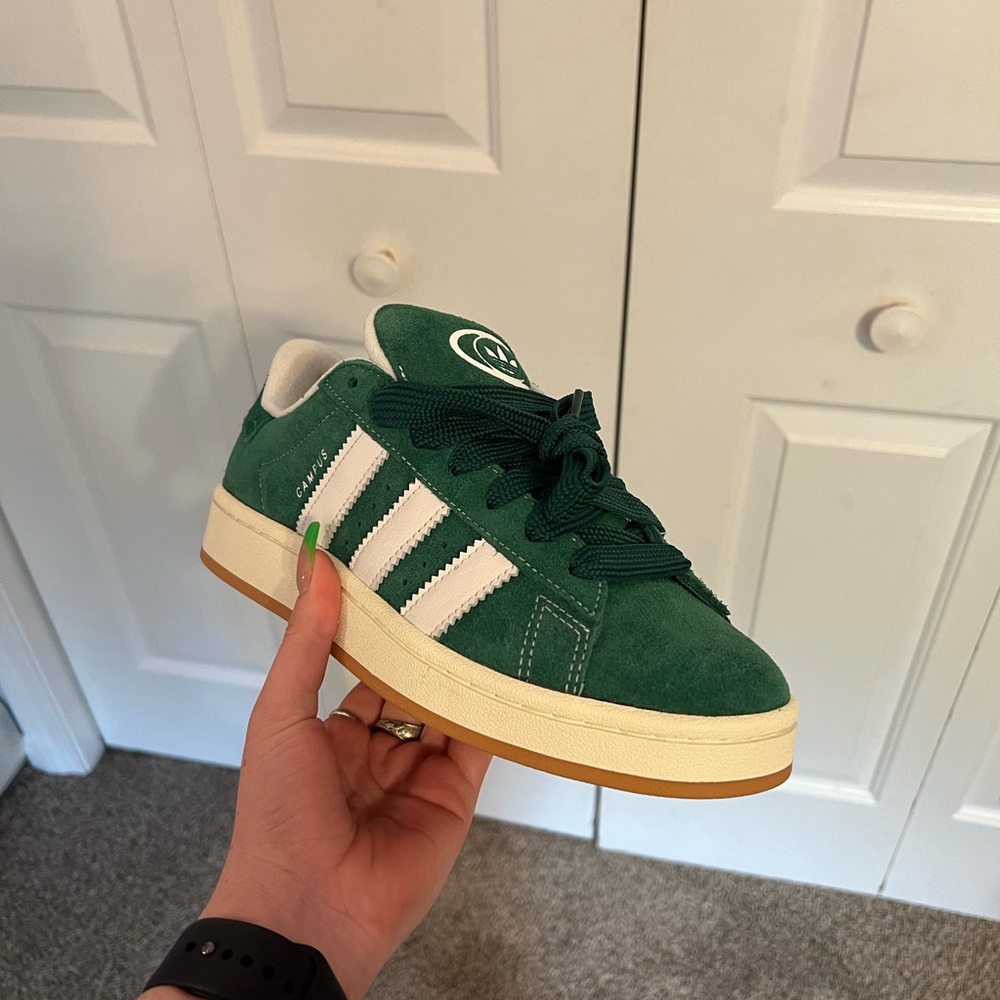Adidas Campus 00’s Dark Green and Cloud White